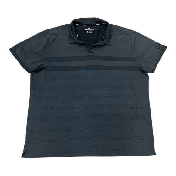 Nike Dark Gray Zonal Cooling Polo Shirt XXL - Picture 1 of 5